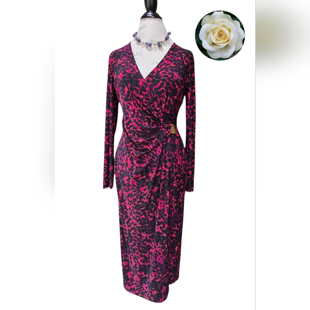 Anne Klein - Faux Wrap Dress.  EUC.